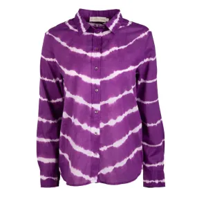 Chemisier manches longues tie and dye theorine en coton Femme LA 