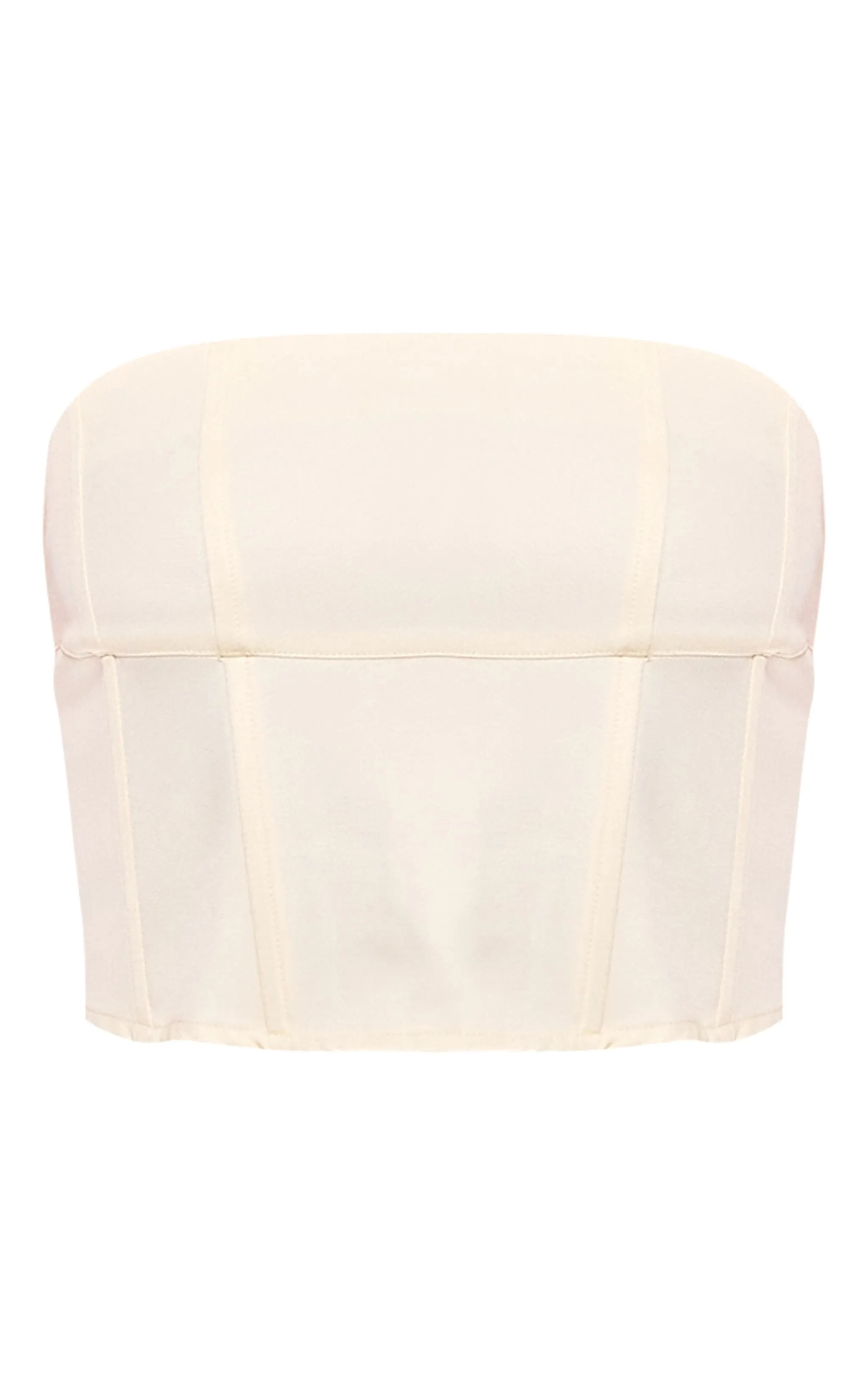 Corset de tailleur crème tissé