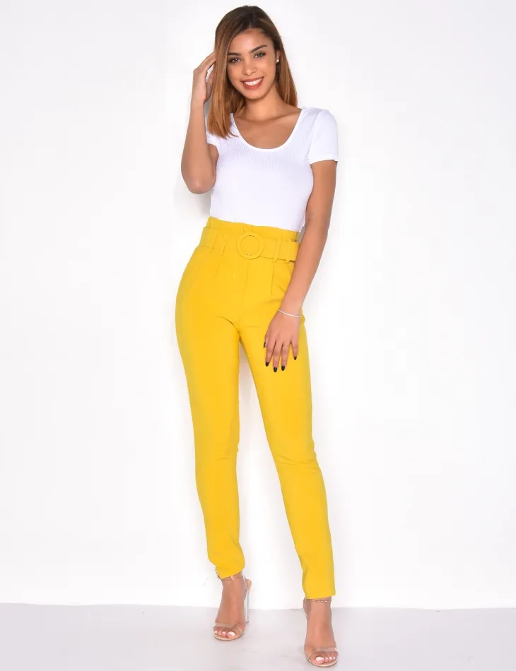 Crop-top côtelé / 28715 - 