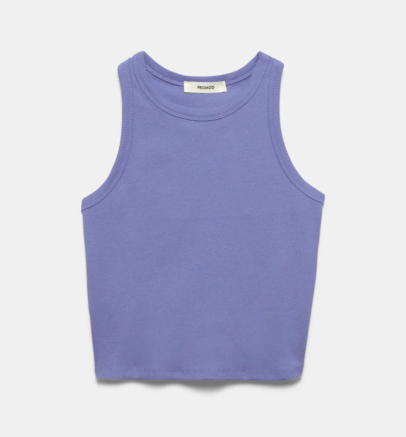 Crop top côtelé Femme - Lilas