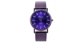 Montre femme classique colorée violette