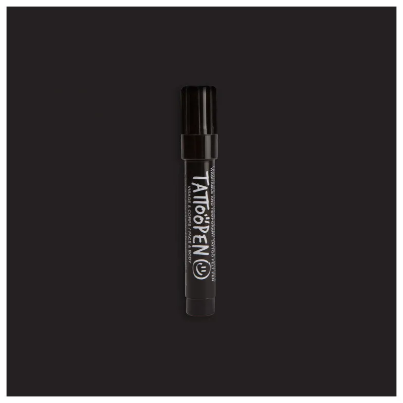 NAILMATIC - FEUTRE DE TATOUAGE TEMPORAIRE TATOO PEN NOIR - littlecasba.com