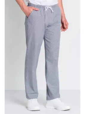 Pantalon de cuisine homme imprimé pied de poule