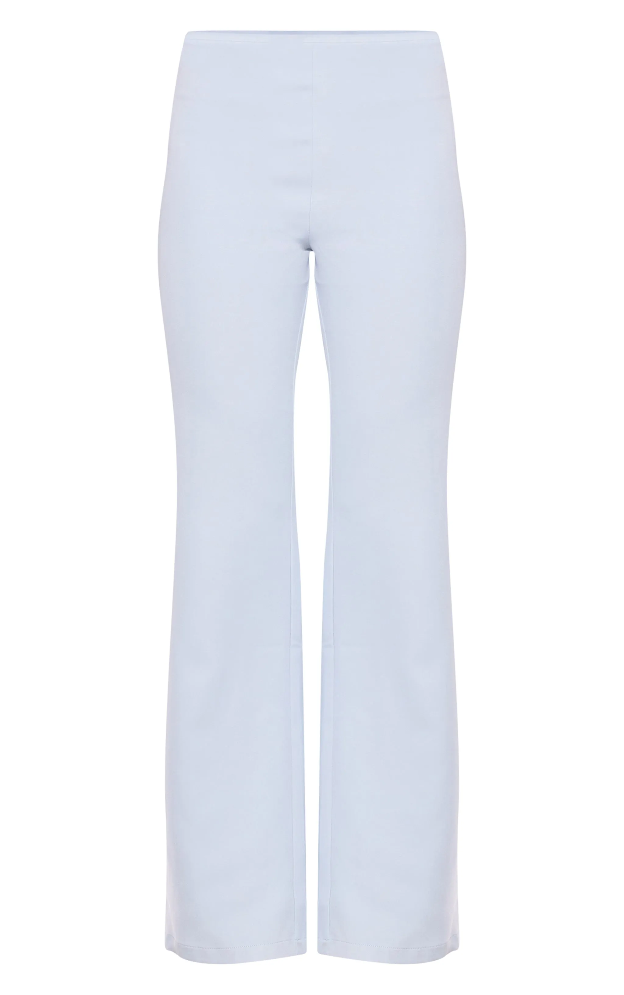 Pantalon de tailleur flare bleu pastel à taille basse