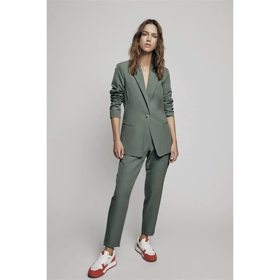 Pantalon de tailleur vert foncé | 3 Suisses