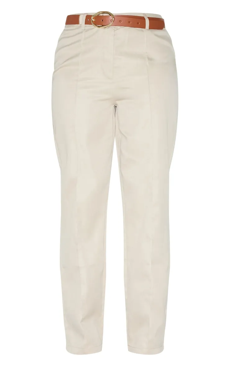 Petite Pantalon de tailleur droit gris pierre