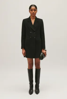 Robe courte tailleur noir | Claudie FR