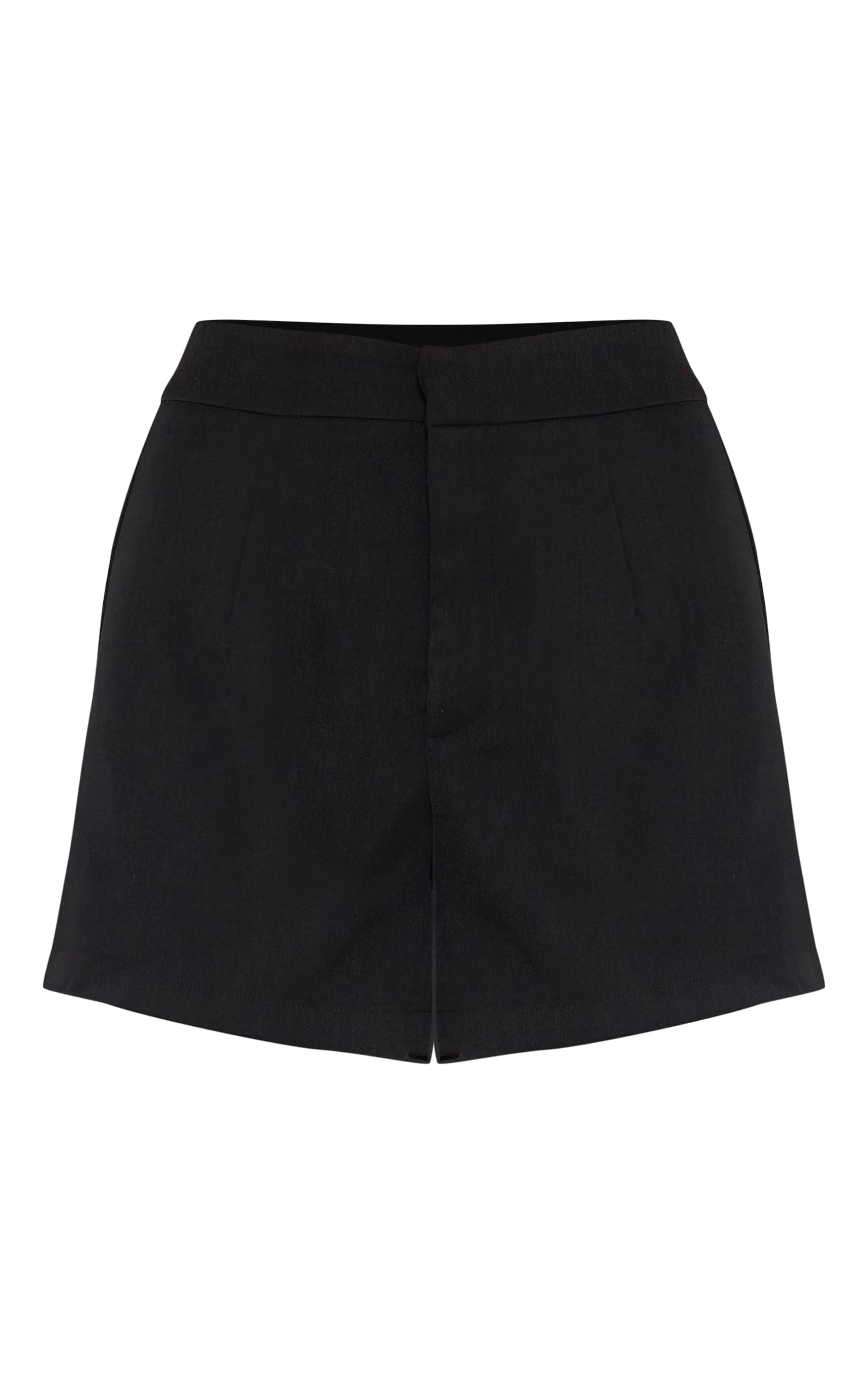 Short de tailleur noir à taille haute