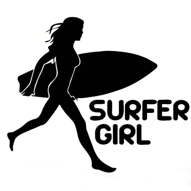 Sticker Surf - Surfer Girl (15 cm)