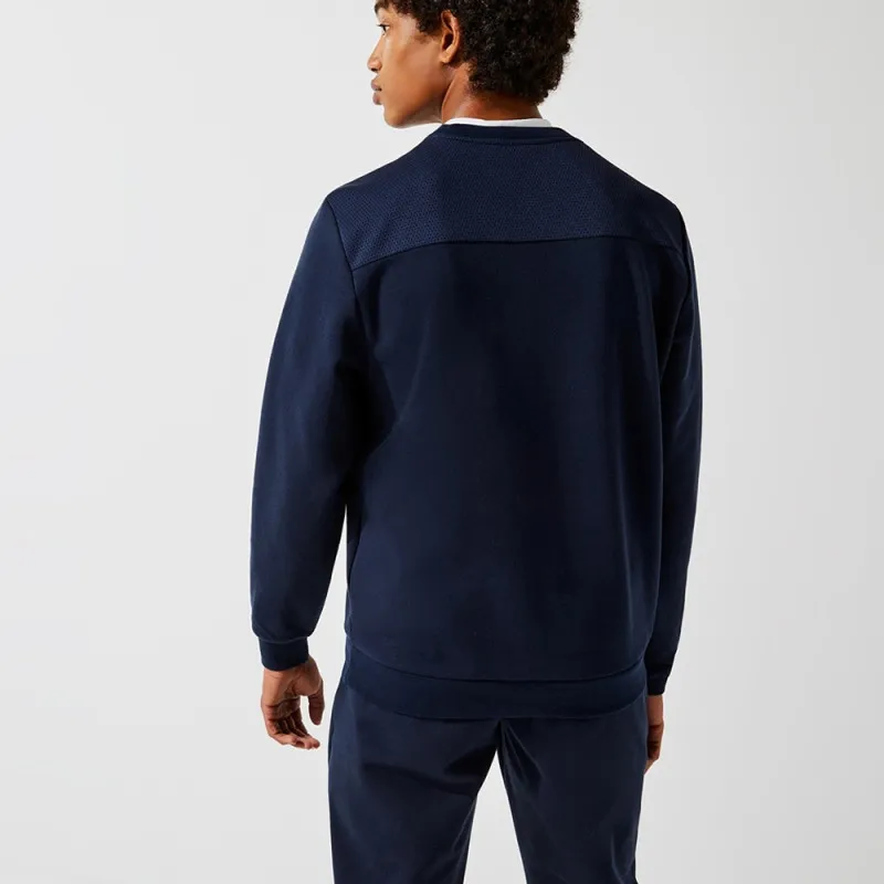 SWEAT LACOSTE SPORT A COL ROND AVEC EMPIÈCEMENTS EN MESH