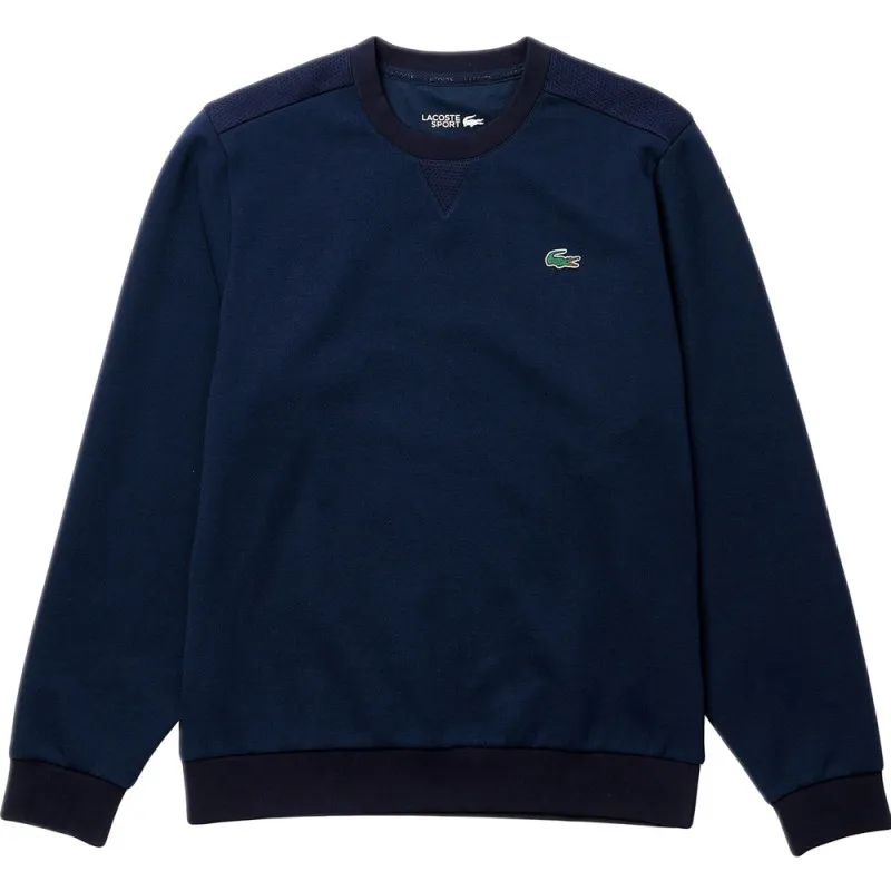 SWEAT LACOSTE SPORT A COL ROND AVEC EMPIÈCEMENTS EN MESH