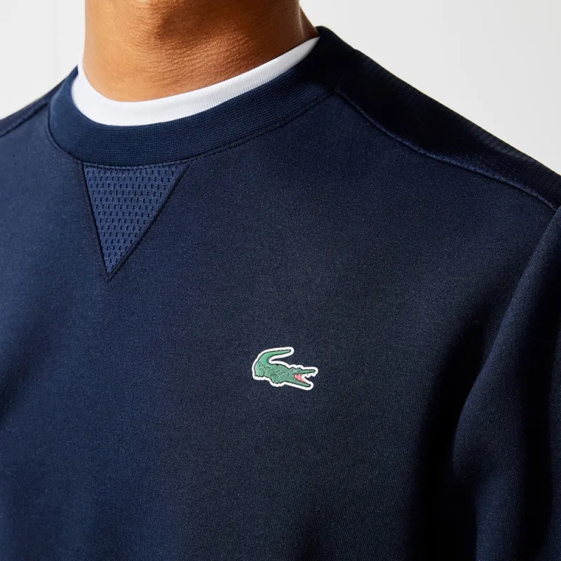 SWEAT LACOSTE SPORT A COL ROND AVEC EMPIÈCEMENTS EN MESH