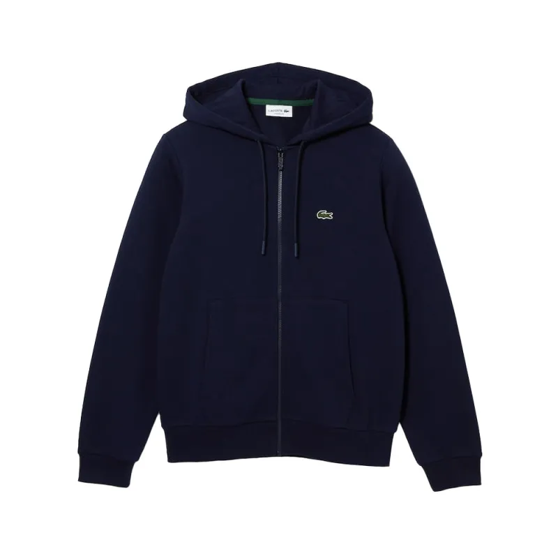 Sweatshirt zippé à capuche Lacoste SPORT avec empiècements en mesh