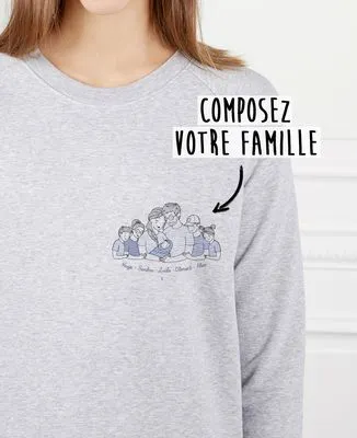 T-Shirt homme Famille câlin personnalisé