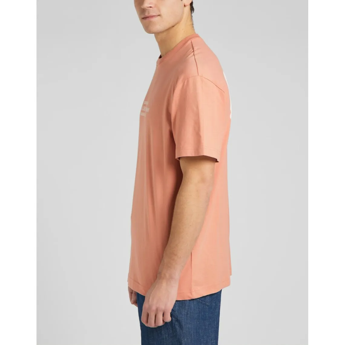 T-Shirt Homme orange en coton Lee - T-shirt / Polo Homme sur MenCorner