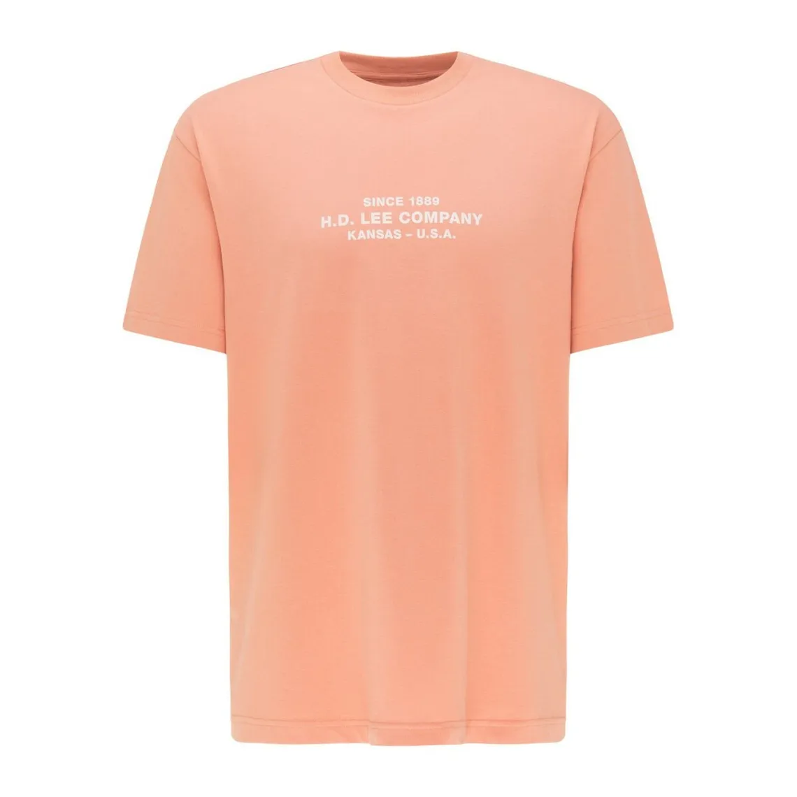 T-Shirt Homme orange en coton Lee - T-shirt / Polo Homme sur MenCorner