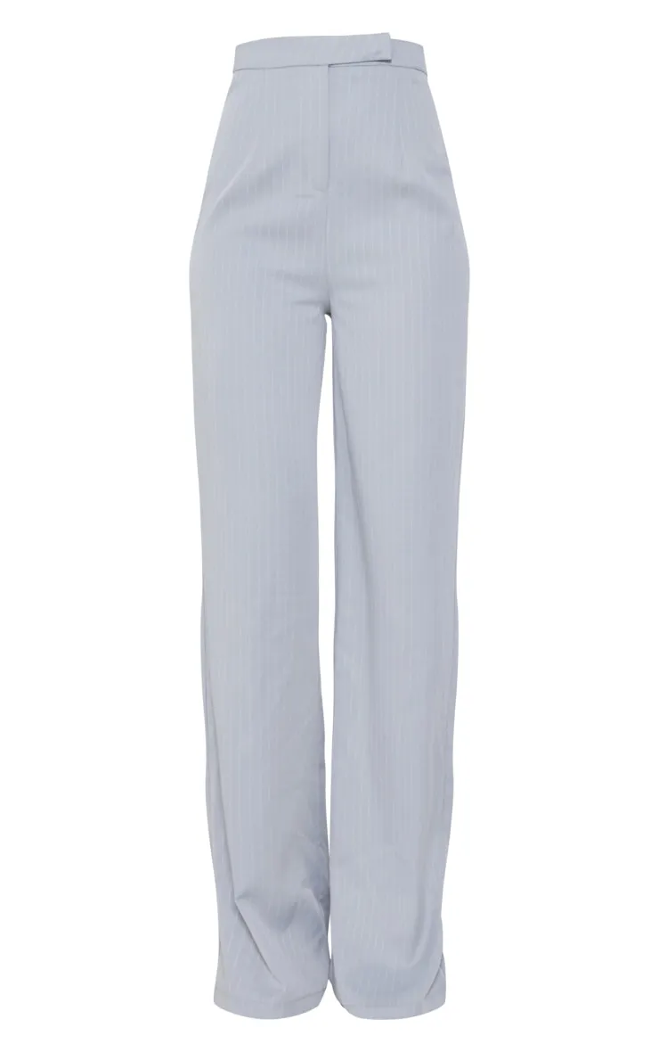 Tall Pantalon de tailleur gris clair et rayures fines