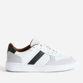 Tennis blanche, grise et marine en cuir - Baskets / Tennis Homme | ERAM