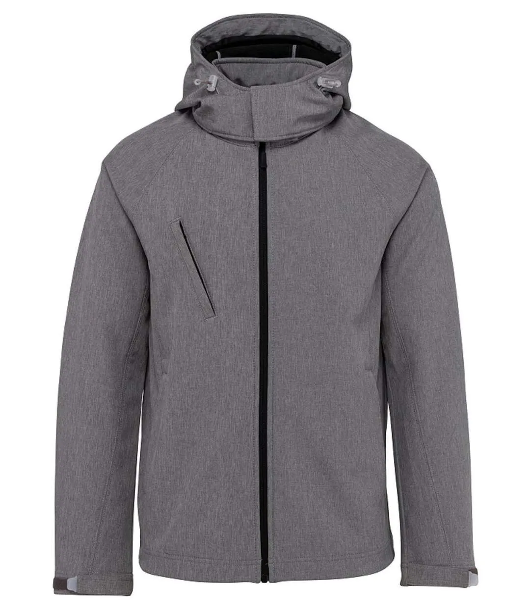 Veste softshell à capuche amovible - Homme - K413 - gris merle