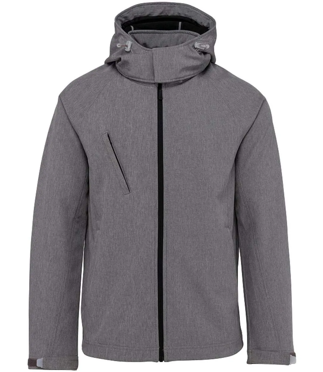 Veste softshell à capuche amovible - Homme - K413 - gris merle