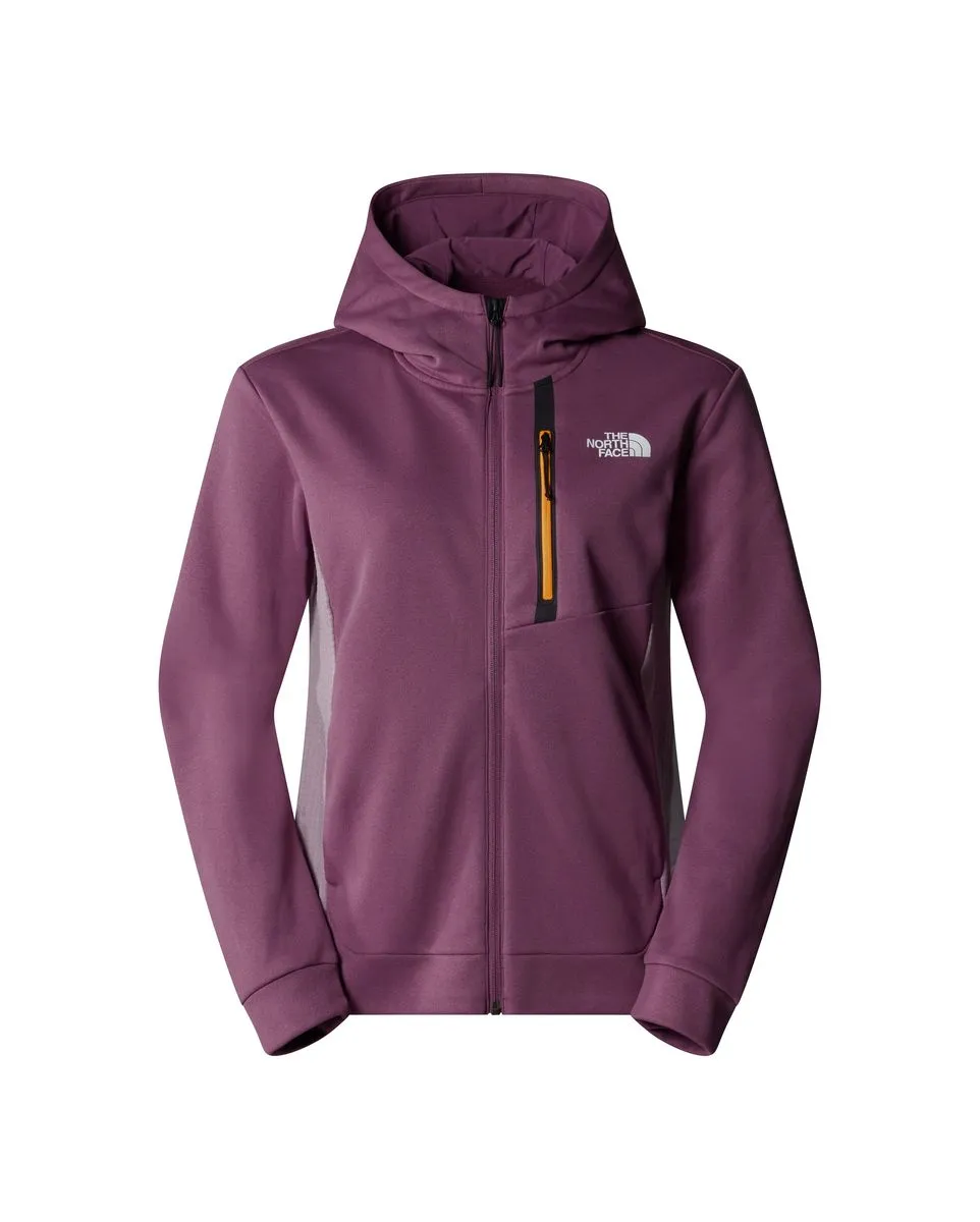 Veste zip à capuche Femme W MA FZ FLEECE Violet