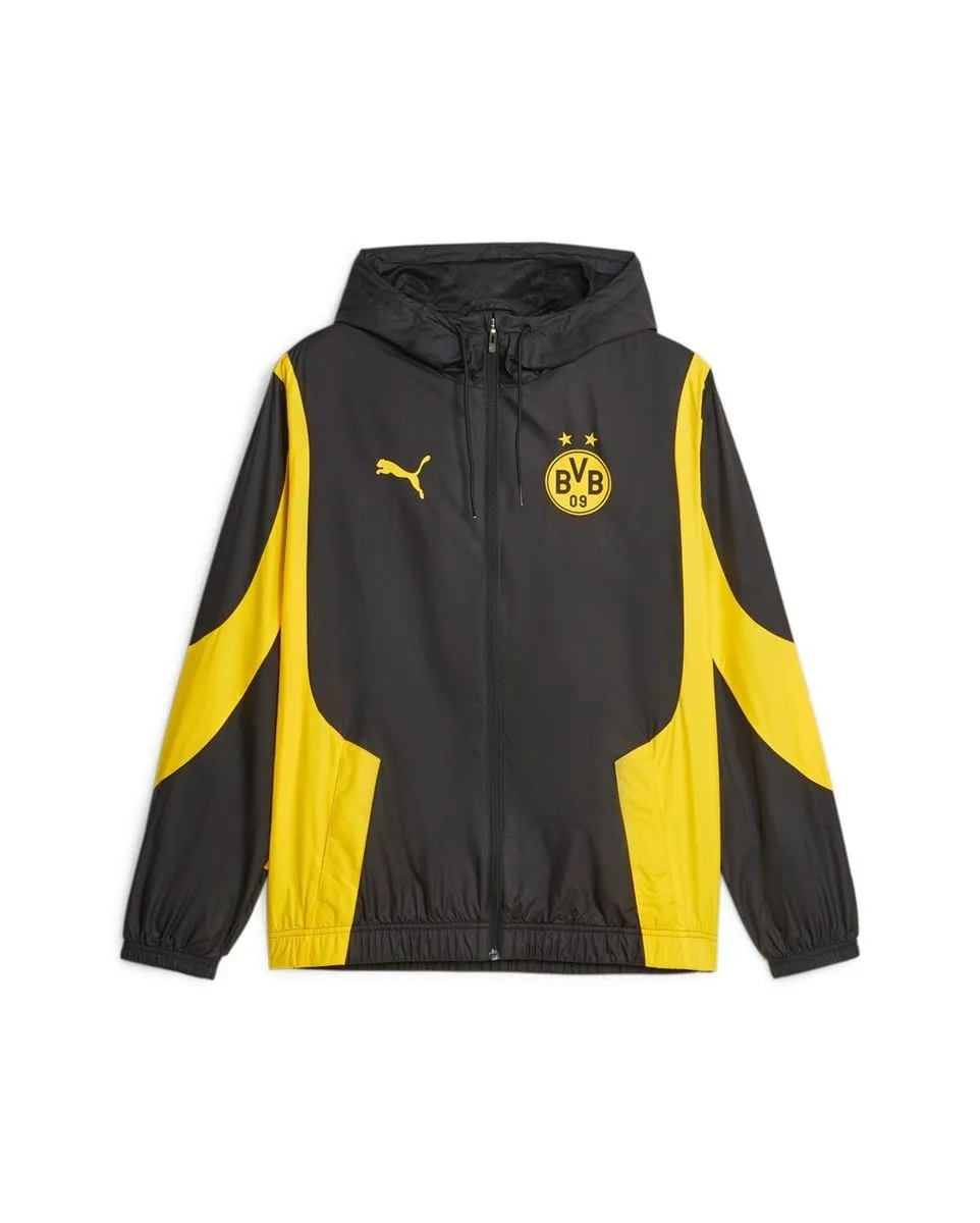 Veste zip à capuche Homme BVB PREM WOV JKT Noir