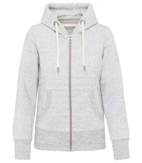 Veste à capuche aspect vintage - Femme - KV2307 - blanc chiné ash