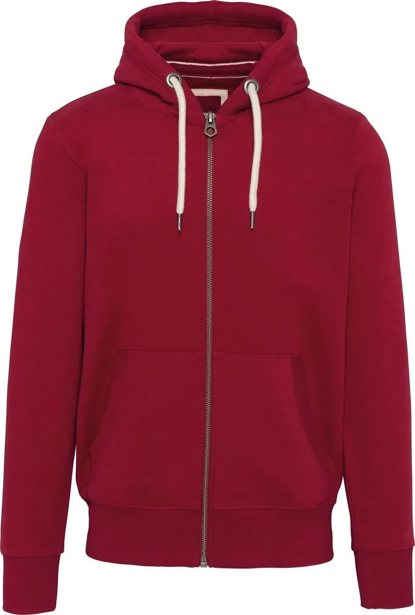 Veste à capuche aspect vintage - Homme - KV2306 - rouge foncé 