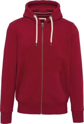 Veste à capuche aspect vintage - Homme - KV2306 - rouge foncé 