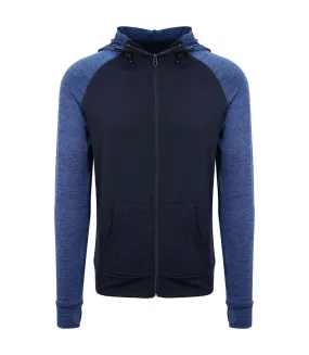 Veste à capuche homme bleu marine chiné AWDis Cool