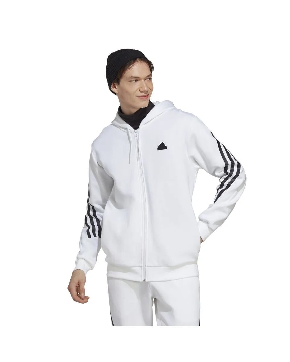 Veste à capuche manches longues Homme M FI 3S FZ Blanc