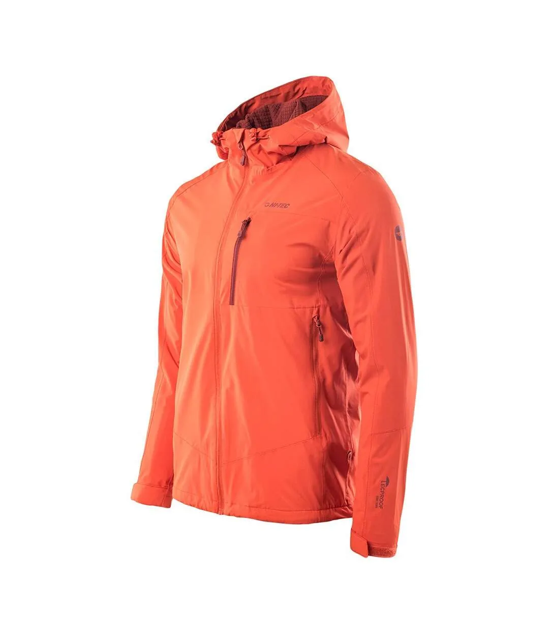 Veste à capuche toman homme thé rooibos / rouge brique Hi-Tec