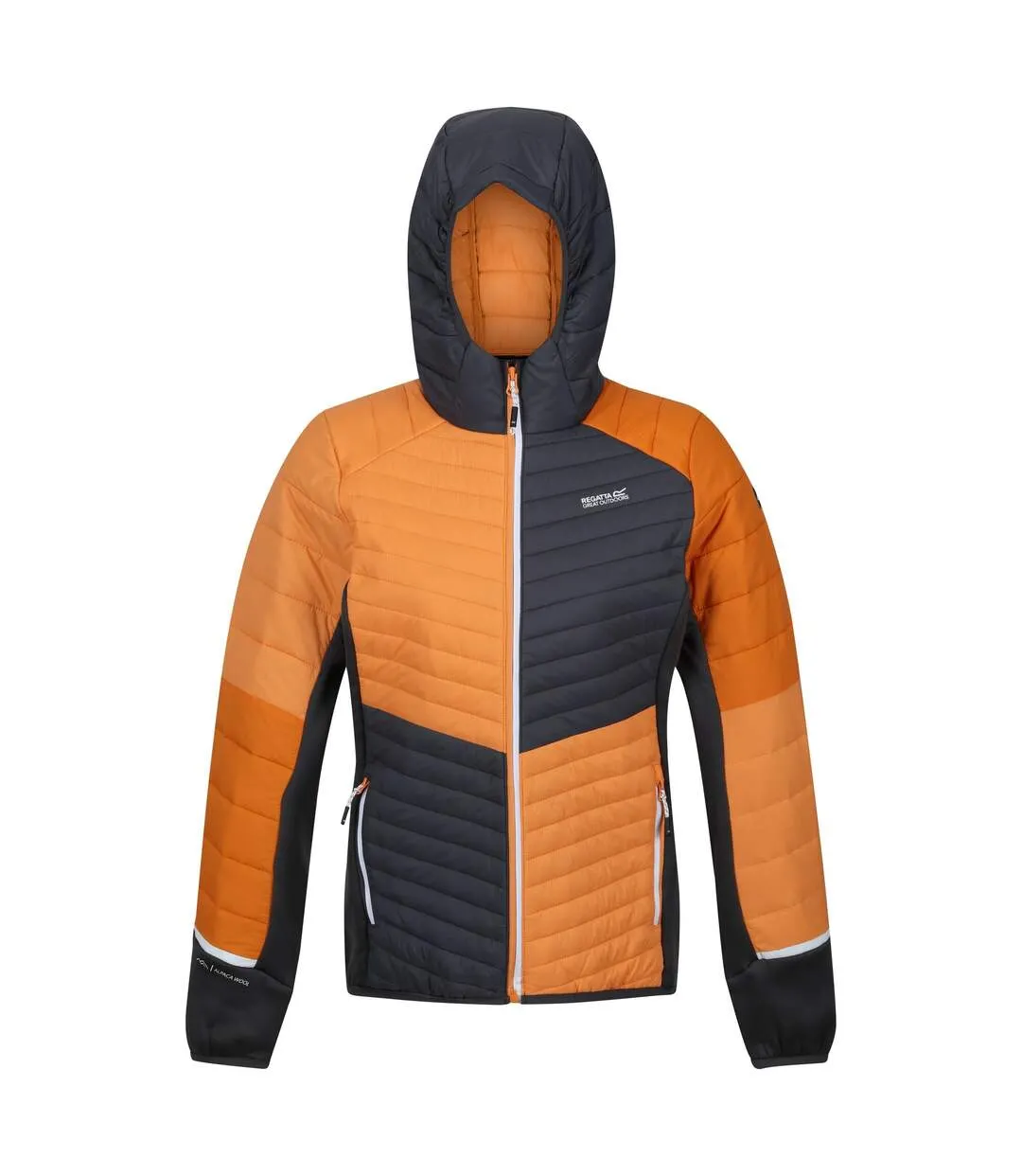 Veste à capuche trutton femme orange clair / gris phoque Regatta