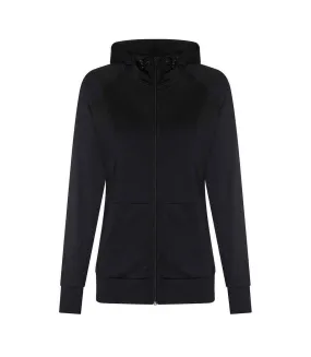 Veste à capuche zoodie femme noir vif AWDis Cool